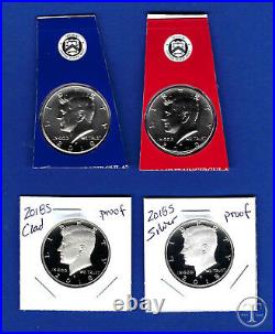 2018 PDSS BU, Clad AND Silver Proof Kennedy Half Dollar Set-P D From Mint Set