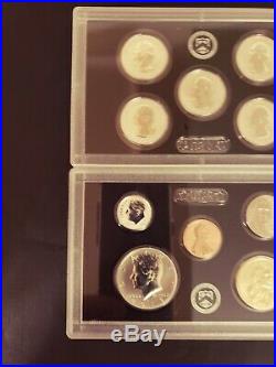 2018 San Francisco Mint Silver Reverse Proof Set with LIGHT FINISH Kennedy Half