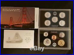 2018 San Francisco Mint Silver Reverse Proof Set with LIGHT FINISH Kennedy Half