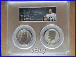 2019 S 50C Apollo Kennedy JFK 2-Coin Set PCGS PR70 & PR70DCAM FDOI Fred Haise