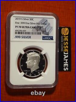 2019 S 50c Proof Silver Kennedy Half Dollar Ngc Pf70 From Limited Edition Set