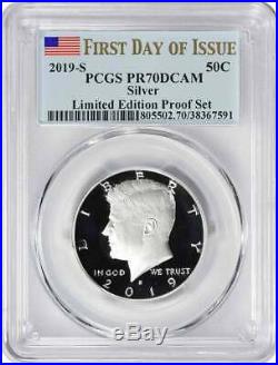 2019-S Kennedy Silver Half Dollar Limited Edition Proof Set PR70DCAM FDOI PCGS
