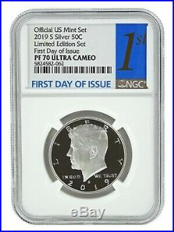 2019 S Limited Edition Silver Proof Kennedy Half NGC PF70 UC First Day Issue