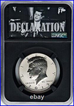 2019-S Silver Kennedy 50C NGC PF 70 ULTRA CAMEO's, Set of 4, Apollo 11 Series