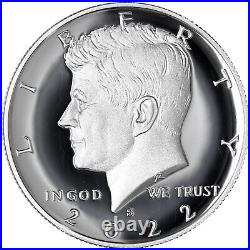 2020-2022 S Kennedy Half Dollar 99.9% Silver Gem Deep Cameo Proof Run 3 Coin Set