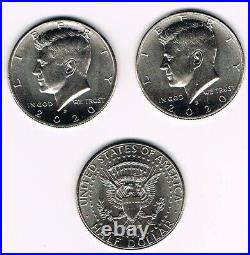 2020 P D S S Kennedy Half Dollar Silver & Clad Proof & BU P D 4 Coin Set