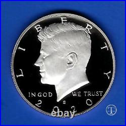 2020 S Clad AND Silver Proof Kennedy Half Dollar Set -GEM PROOF-2 Coins