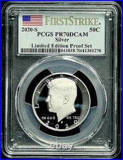 2020 S Kennedy 50¢ PCGS PR70DCAM First Strike LIMITED EDITION SILVER SET