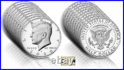 2020 S Silver. 999 Kennedy Half Dollar Proof Roll Of 20 Ultra Cameo