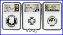 2021 S Silver Kennedy Dime Tuskegee Set 3 Coins Limited Edition Ngc Pf70 Fdi /er