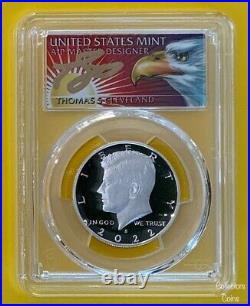 2022 S PCGS 70 First Strike SILVER Kennedy Half wT Cleveland Signature