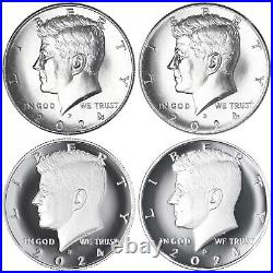 2024 P D S S Kennedy Half Dollar Year Set Silver & Clad Proof & BU US 4 Coin Lot