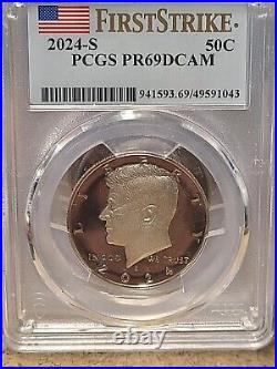 2024 S Silver Proof Kennedy Half Dollar PCGS PR69DCAM FS