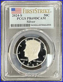 2024 S Silver Proof Kennedy Half Dollar PCGS PR69DCAM FS