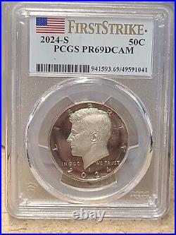 2024 S Silver Proof Kennedy Half Dollar PCGS PR69DCAM FS