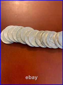 20 Kennedy Half Dollars 1964, 90% Silver Coin Lot, UnCirculated, One Full Roll