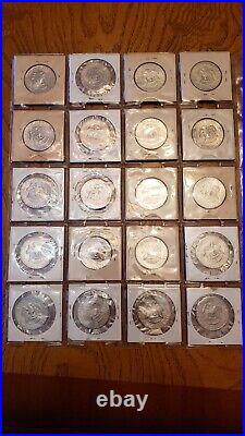 20 MIXED YEAR US 40% Silver Kennedy 50c Nice Condition
