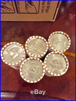 20 Unsearched Bank Sealed Half Dollar Rolls Possible Silver Kennedy Franklin