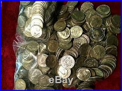 2 1/2 pounds US Silver Kennedy Half Dollars BU to EF/XF 5 Rolls $50 Face Nice