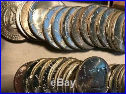 2 BU Roll Of 1964 Kennedy Half Dollars (40) Uncirculated 90% Silver Coins