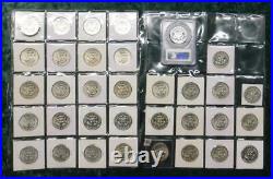 34 Kennedy 40% Silver Half Dollars, Proof, SMS & BU Lot, $17 Face, 1 PCGS PR 67