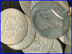 3 Rolls of 20 40% Silver Kennedy Half Dollars Choice Silver Coins, at Spot price