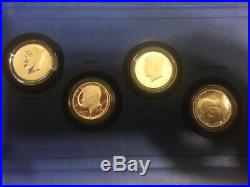 50th Anniversary Kennedy 2014 P D S W Half Dollar 90% Silver 4 Coin Set NIB