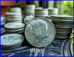 $5FV in Old US Silver Coins Wartime Nickels (50) & Kennedy Half Dollars (5)
