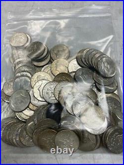 5 Circulated rolls 40% Mixed 1965-1969 Silver Kennedy Half Dollar 100 Coins (22)