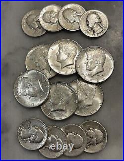 $5 Face 90% Silver 6 1964 Kennedy Half Dollar 8 Quarters Choose How Many Lots