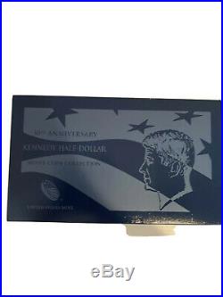 5 Sets 2014 50TH ANNIVERSARY KENNEDY HALF DOLLAR SILVER COIN COLLECTION WithBox