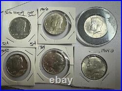 5dollar Face 90 Percent Half Dollars Walkers And Jfk Read Description For Dates