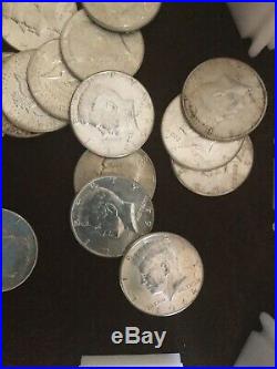 64 Kennedy Roll (20) Half Dollars $10 Face Value US 90% Silver. No Reserve