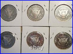 7 Coins 1992 1993 1994 1995 1996 1997 1998 S Silver PROOF Kennedy Half Dollars