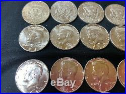 90% Silver BU 1964 Kennedy Half Dollars 1(ONE)Roll of 20 Coins $10.00 Face Value