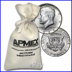 90% Silver Kennedy Half-Dollars $50 Face-Value Bag (1964) SKU #88198