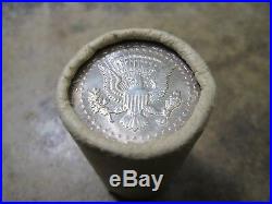 A Roll of BU/UNC 1964 Kennedy 90% Silver Half Dollars Nice ORIGINAL bank ROLL