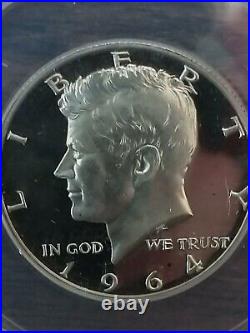 Awesome 1964 Kennedy Half Dollar Proof/Type1 Straight G Reverse Variety