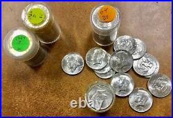 BU Roll of 20 1964 Kennedy Half Dollar 90% Silver Coins P or D available