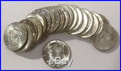 BU Roll of 20 1964-P Kennedy Silver Half Dollars