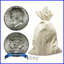 Bag of 200 1964 $100 Face Value Full Dates 90% Silver Kennedy Half Dollars