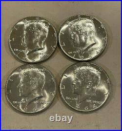 Bank Roll of 20 1964-P Kennedy Half Dollars 90% Silver BU 5