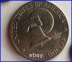 Bicentennial No Mint Mark 1776 1976 Kennedy ONE Dollar Coin