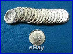 Bu 1964 Kennedy Half Dollar Roll Lot 20 Ms Coins Blast White Super 90% Us Coins