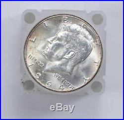 Bulk Lot 1964 BU Uncirculated 20 Coins 90% Silver Kennedy Half Dollars Roll Unc