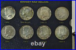 Complete WHITMAN CLASSIC Kennedy Half Dollar Book withSilver Proofs (KHSET-118)