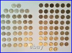 Fifty-five Year Collection Of Kennedy Half Dollars 1964-2020