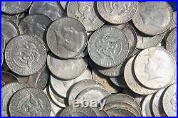 Four Rolls Of 40% Kennedy Half Dollars (80 Coins) 40% Silver (1965-69) Lot K93