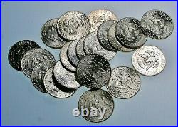 GEM BU Roll of (20) 1964 90% Silver Kennedy Half Dollars