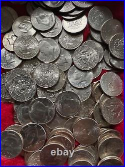 Huge Kennedy Half Dollar Lot-53 different dates! -Fifty Cent Pieces- some Silver
